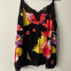 Colorful floral print lane Bryant camisole
